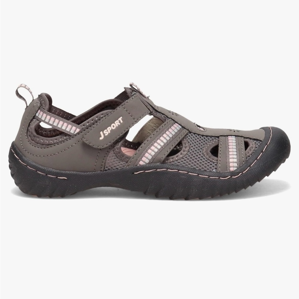 JBU Charcoal and Blush Casual Sandals